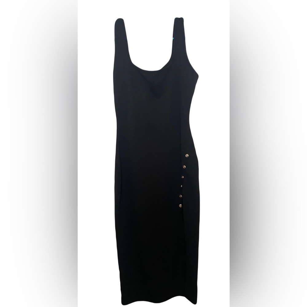 Black fitted dress